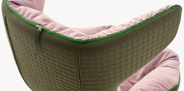 Moroso Кресло поворотное на 4-х спицах с высокой спинкой Take a line for a walk sun-id-1370506 - Вид №6