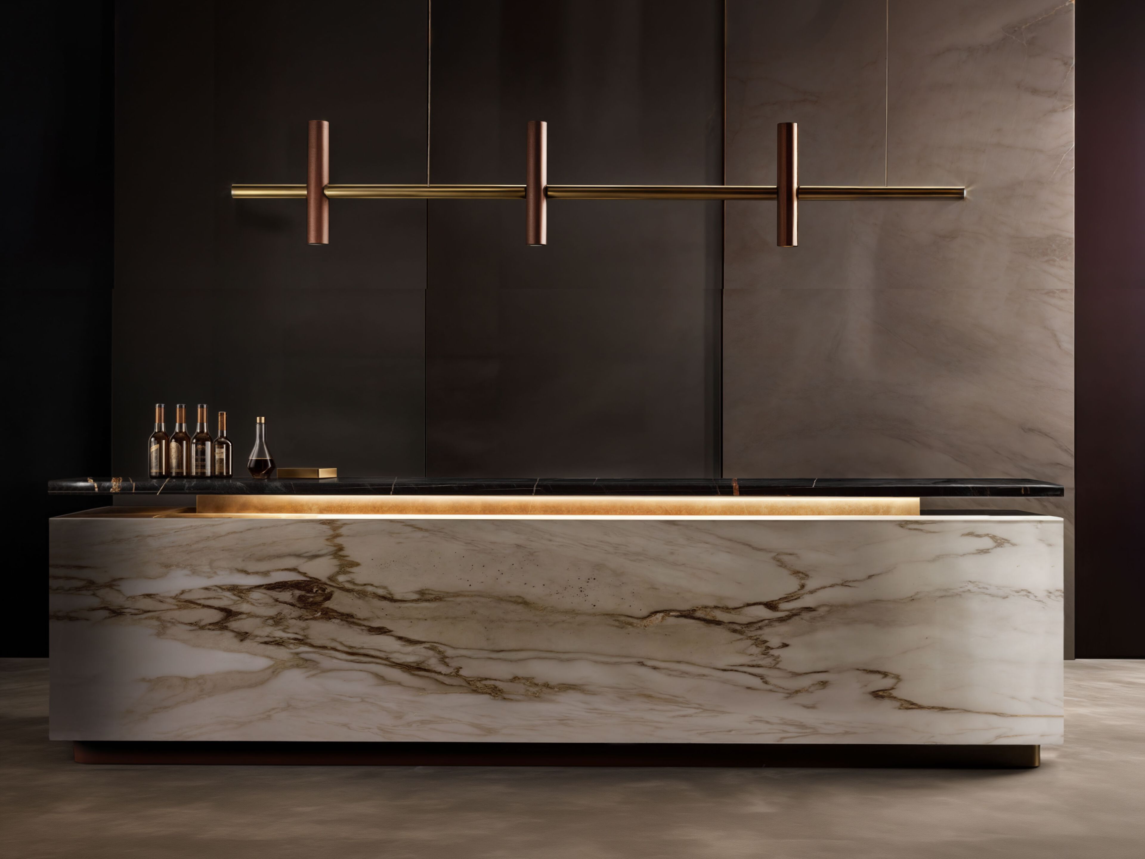 Мраморная кухня с островом Wayne Enterprises Home Collection WE-191 ARCH-00051489 - Вид №1