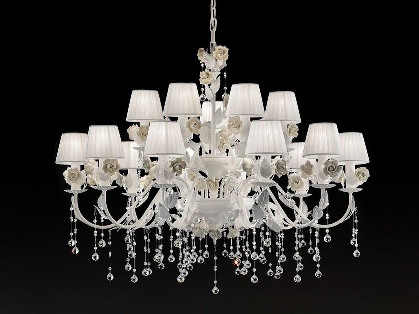 Masiero Металлическая люстра с кристаллами Ceramic garden sun-id-1471680 - Вид №1