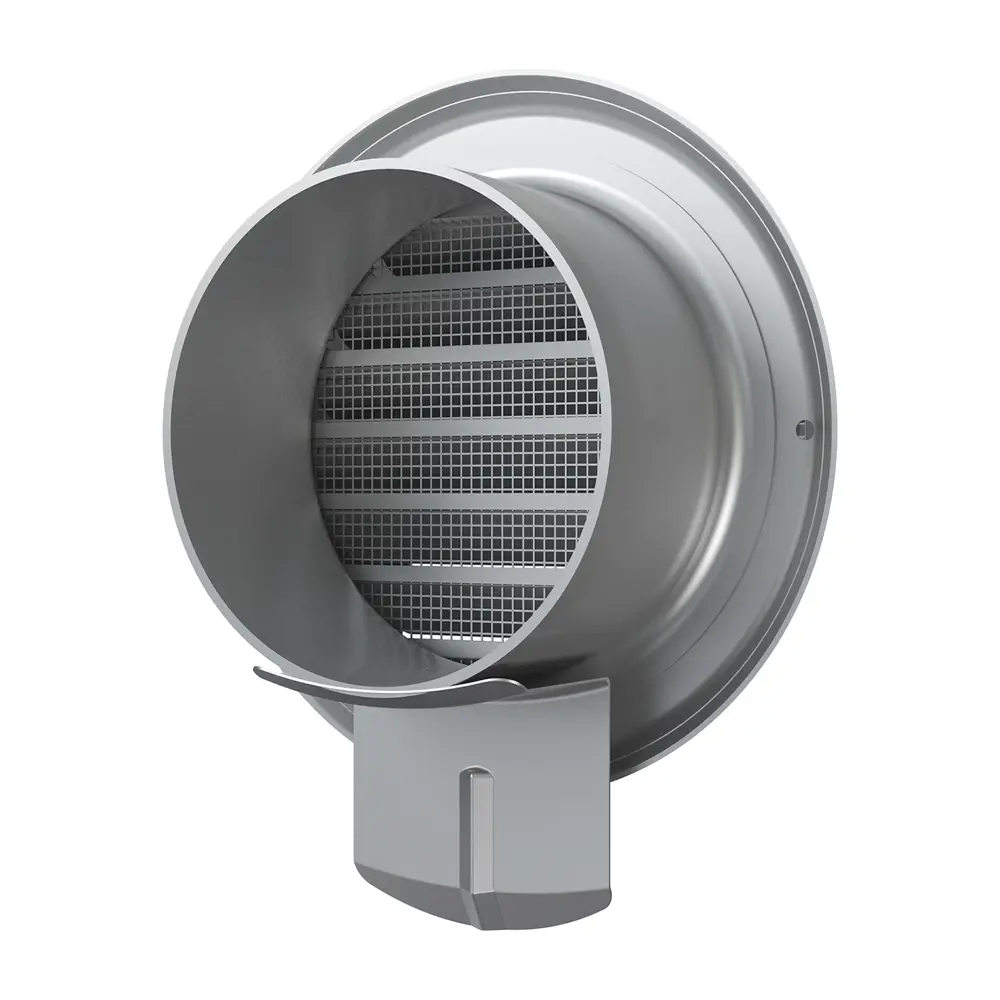 Выход стенной Era D150 мм нержавеющая сталь цвет серый STLM-2172228 - Вид №3