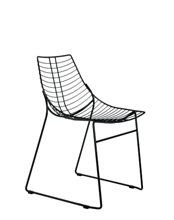 Net 096 Стул со стальной рамой салазок. Et al. Net