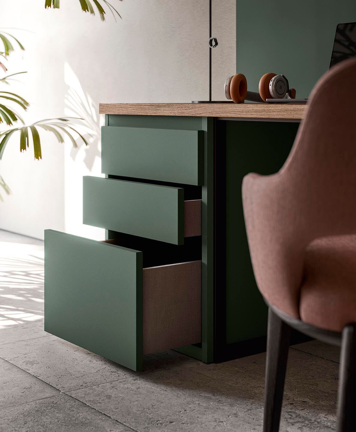 Оборудованная стена с письменным столом Alf DaFrè покер ARCH-00045397 - Вид №2