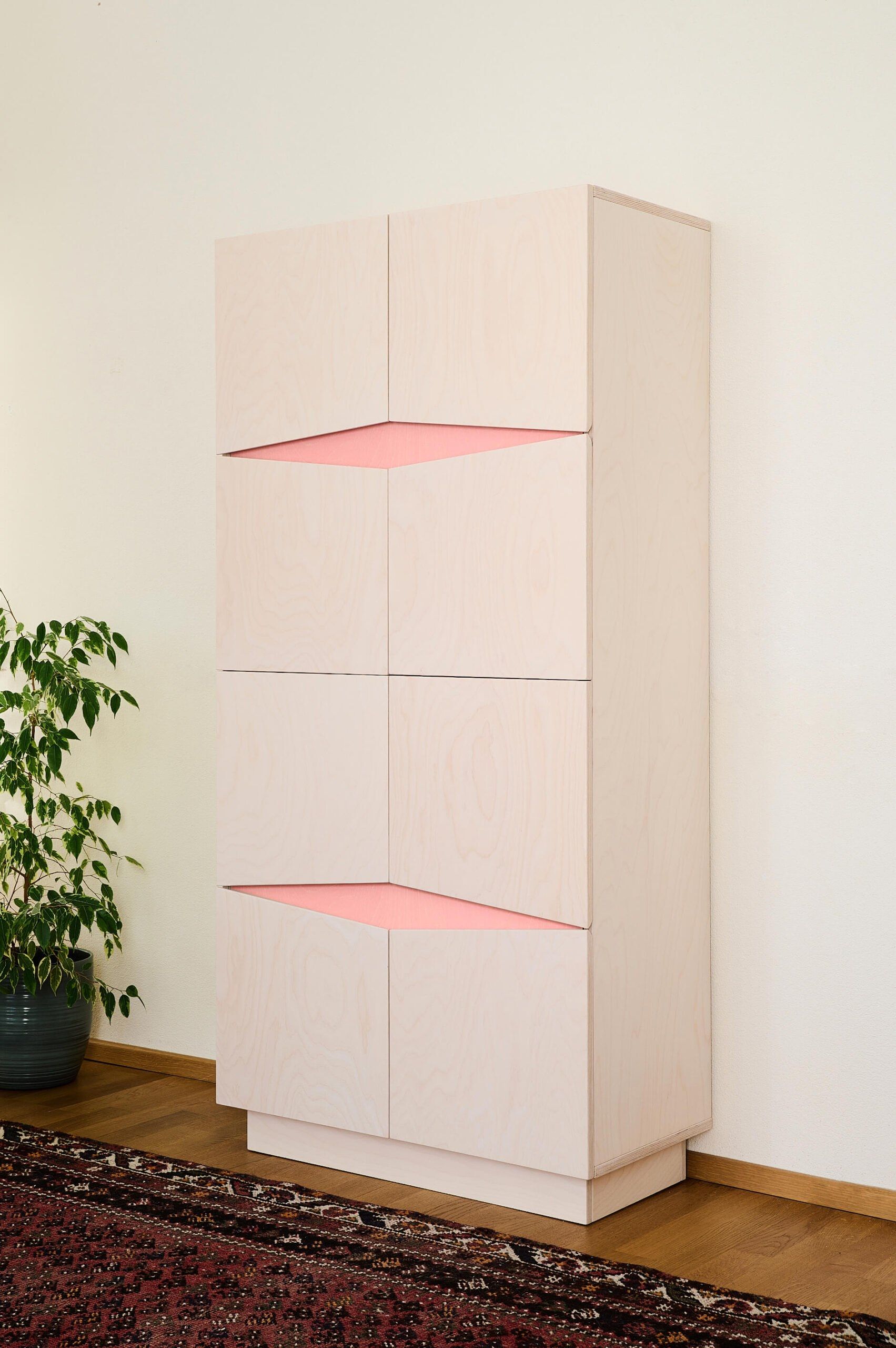 Березовый шкаф с распашными дверцами Radis LOXI ARCH-00024880 - Вид №2