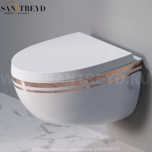 S511467R Подвесной унитаз настенный Белый A. e T. Italia OVAL Италия