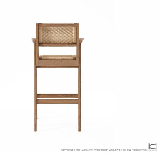KARPENTER Детский стульчик из тика и веревки с подлокотниками Tribute Tb10-t - Вид №2