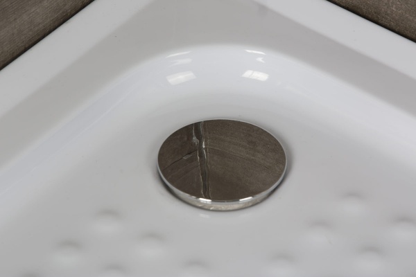 Поддон Erlit Comfort ER100V низкий пятиугольный 100 ABS в сборе ER100V 1315147 - Вид №1