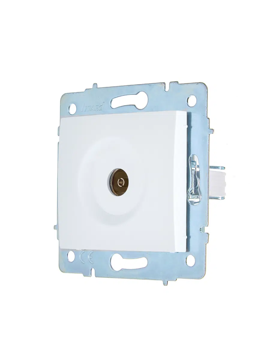 ASTI Розетка ТВ оконечная белая механизм LEZARD 7081-0288-130 - Вид №3