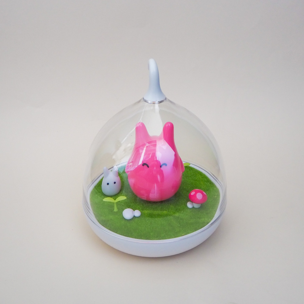 Ночник детский "Котик на лужайке" розовый LITTLE LOVELY COMPANY  281701 Розовый Santreyd  - Вид №3