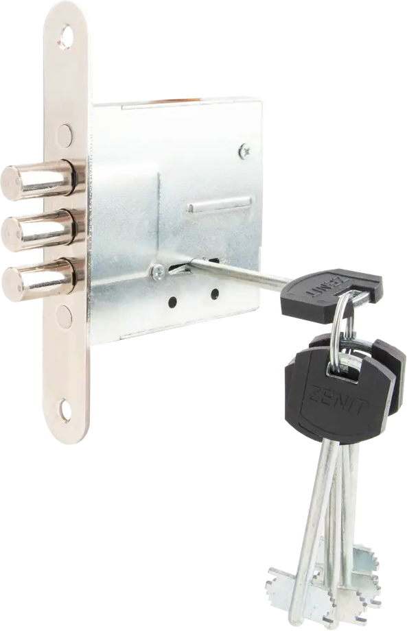 ЗЕНИТ Сувальдный врезной замок ЗВ8-6.3 для входных дверей 85302639