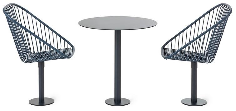 Nola Industrier Круглый стол для общественных мест из стали с порошковым покрытием Korg sun-id-1409587 - Вид №1