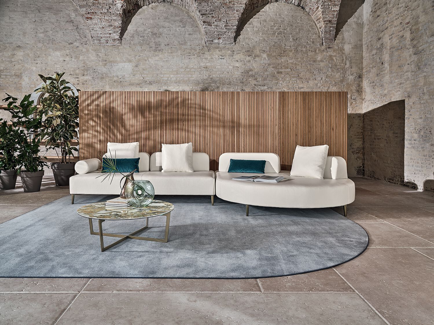 Кожаный модульный диван Bontempi Casa DENVER ARCH-00152559 - Вид №5