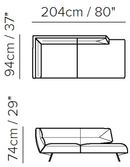 Natuzzi Дормез из ткани Positano sun-id-1398967 - Вид №2