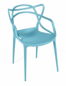 Стул кухонный со спинкой бирюзовый Masters BRADEX HOME  00-3973923 Голубой