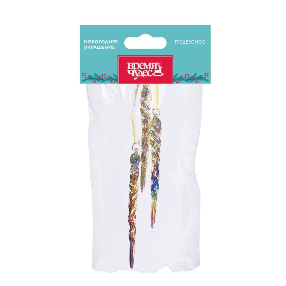 89381697 Украшение елочное «Сосульки», 37x7 см, цвет разноцветный STLM-1368672 Santreyd  - Вид №2