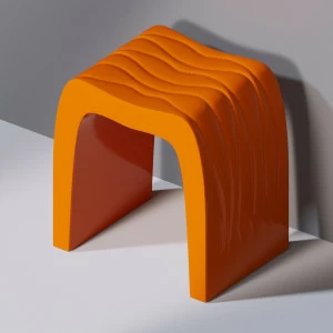 Стул для ванной C100 WAVES SEAT оранжевый