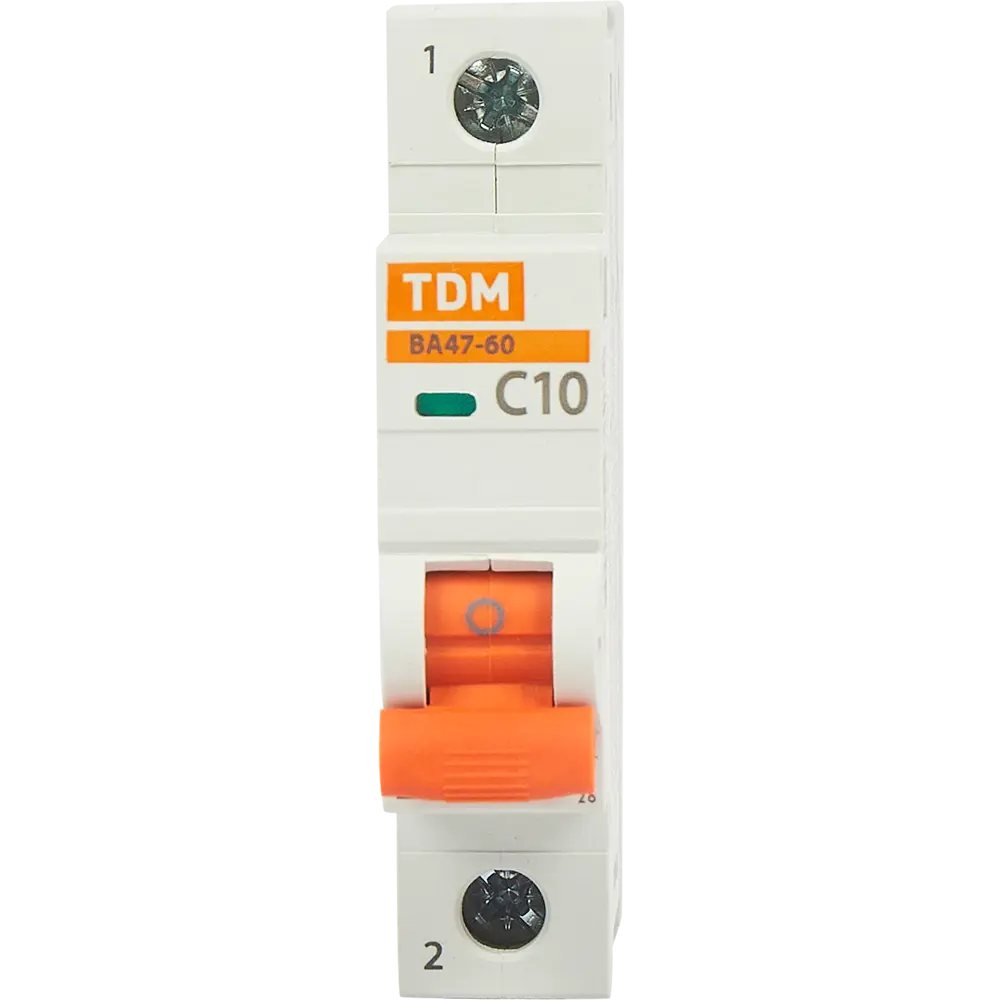 Автоматический выключатель TDM Electric ВА47-60 1P C10 А 6 кА SQ0223-0075 STLM-2183588 - Вид №1