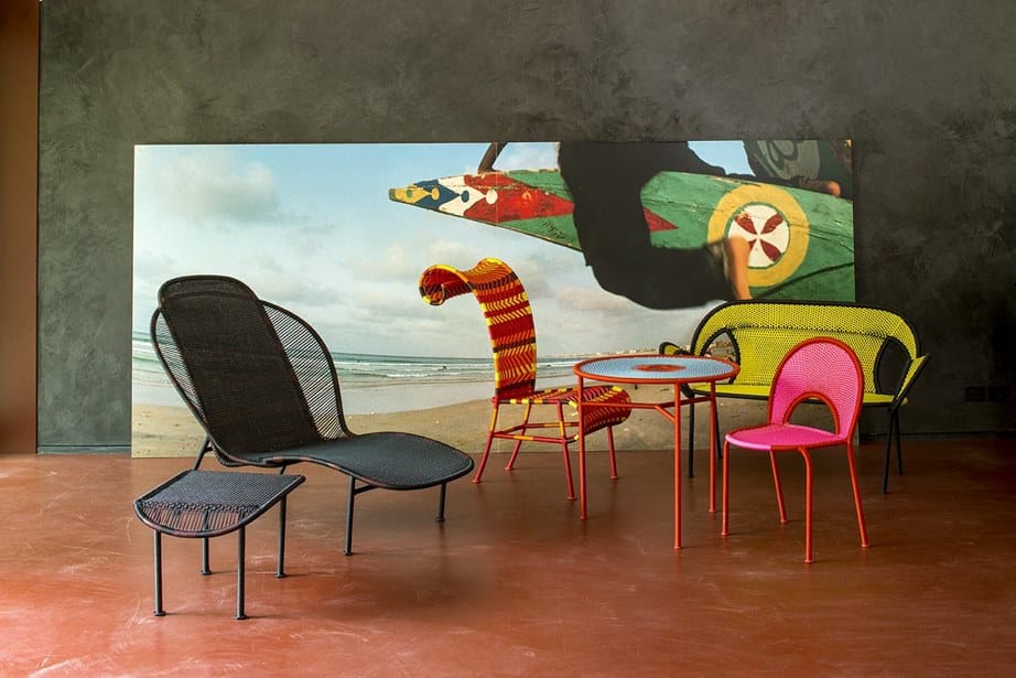 Стул из плетеной полиэтиленовой проволоки с высокой спинкой MOROSO M'afrique ARCH-00143465 - Вид №4