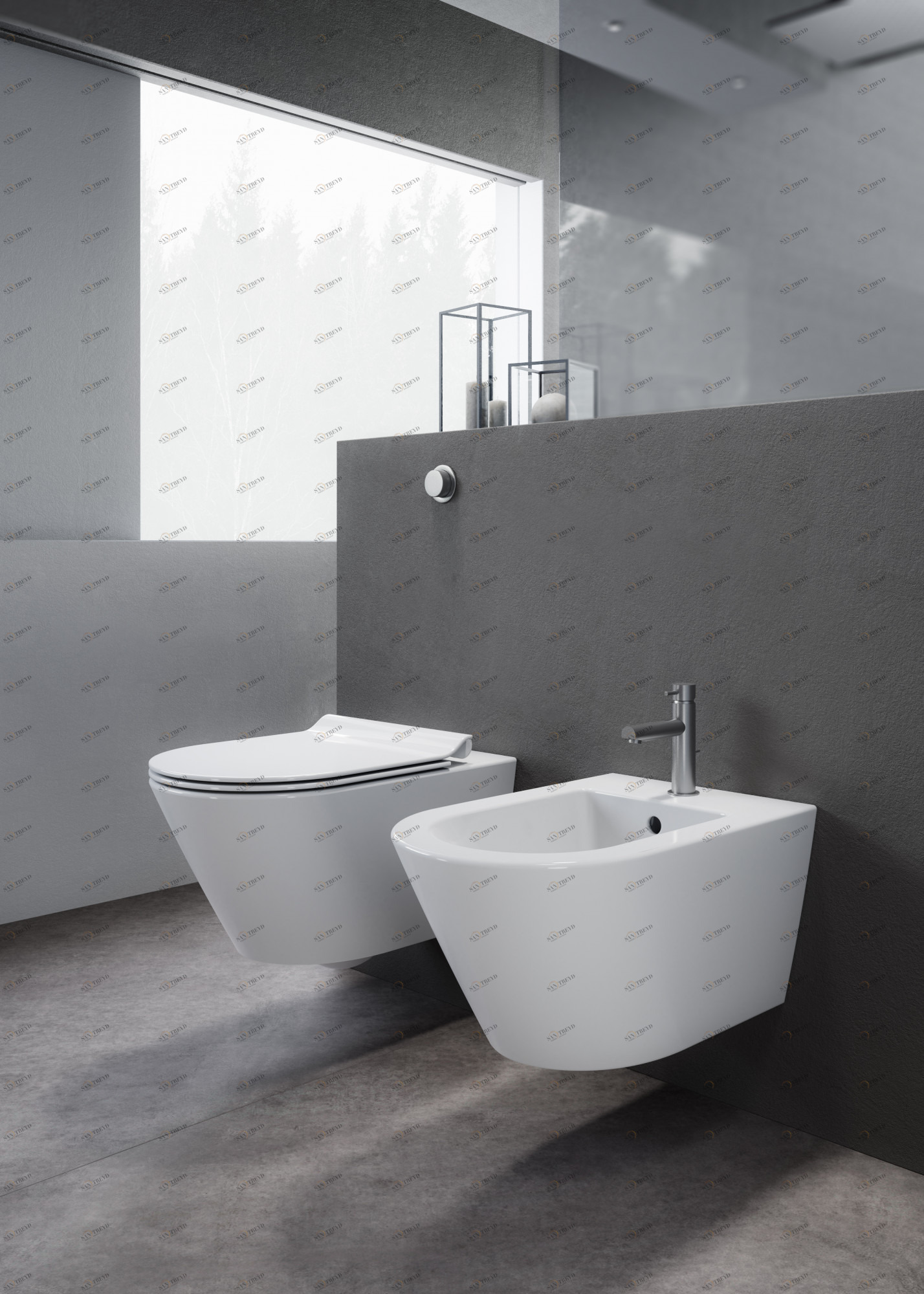 9465111 Биде подвесное  GSI ceramica 