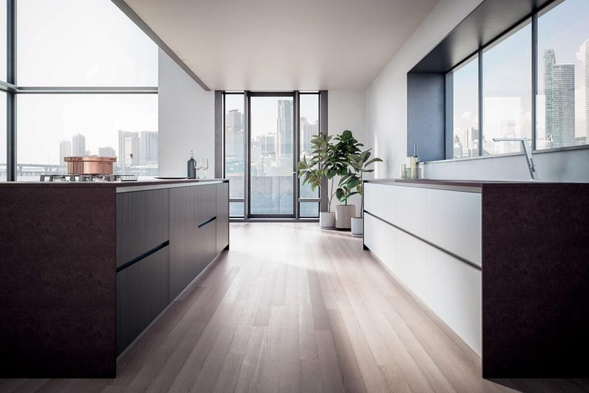 GD Arredamenti Угловая кухня с островом Space sun-id-1381073 - Вид №1