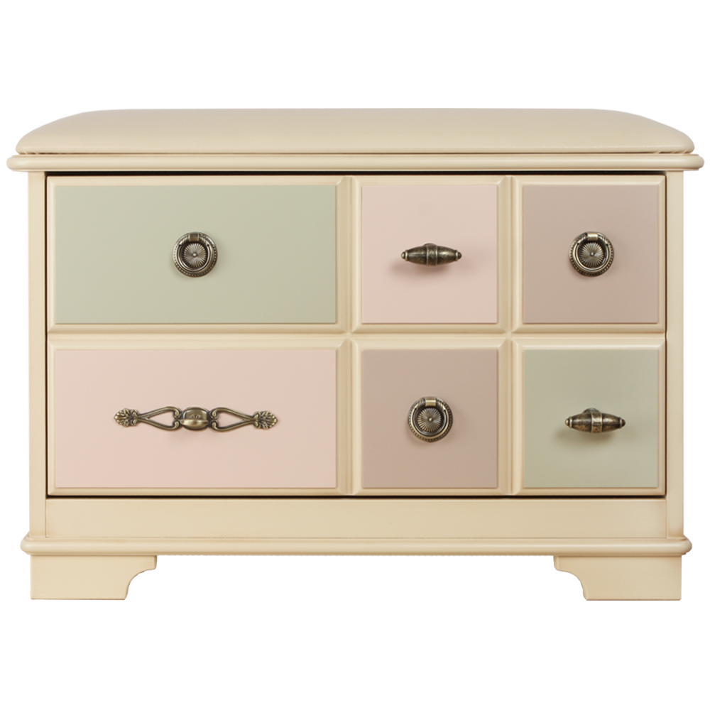 11539 Банкетка Пандора 3 с обувницей Айвори Акварель BOGACHO 4627145741894