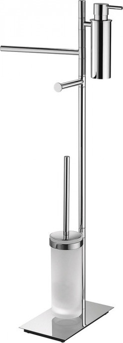 B9918 Стойка напольная с ёршиком, дозатором и держателями COLOMBO SQUARE Colombo Design