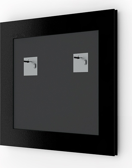 BY 0784 Зеркало в багетной раме - орех 65 mm EVOFORM Definite - Вид №1