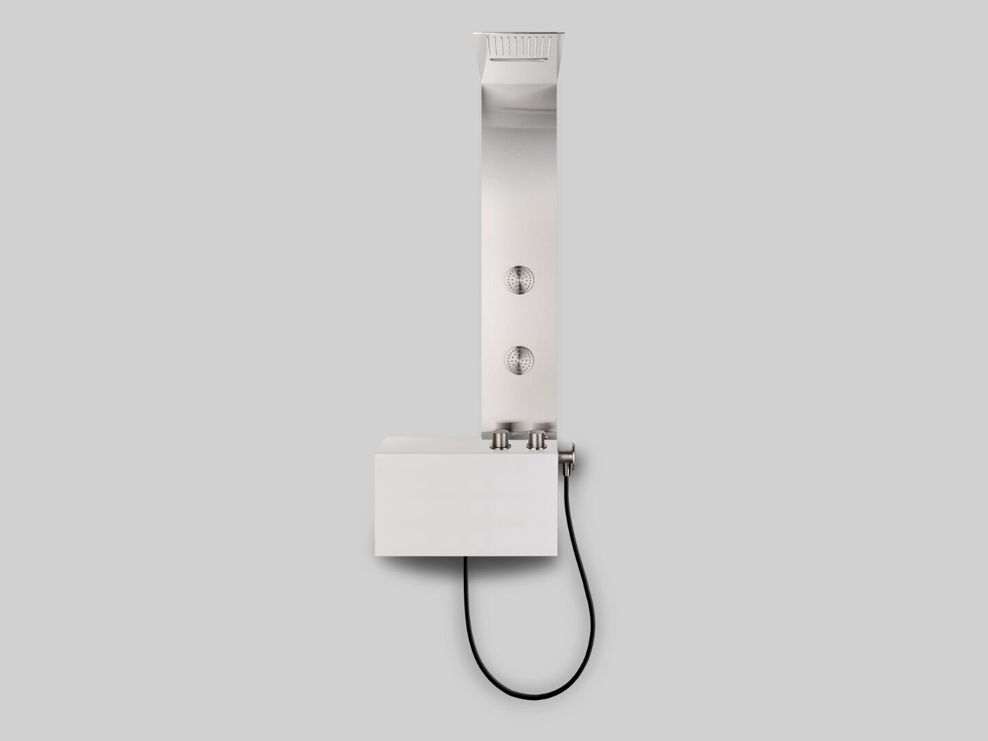 Настенная душевая панель из нержавеющей стали с ручным душем и душем Cropelli Alyssia ARCH-00105105 - Вид №10