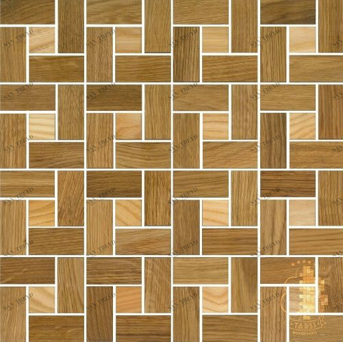 Мозаика и 3D панели из дерева Tarsi Городок 2d412 Дуб Селект (Гладкая) 331х331 мм 1401100023