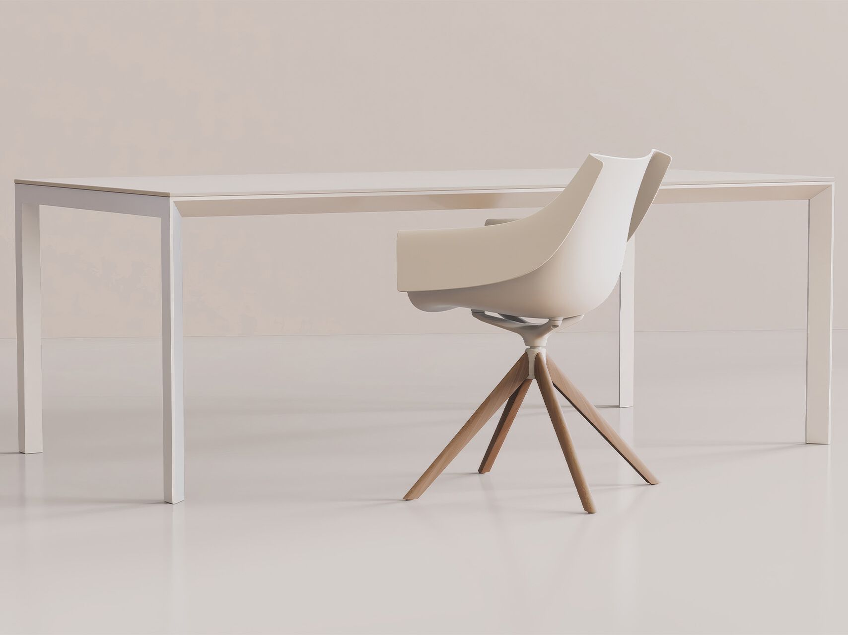 Поворотный стул с подлокотниками Vondom Manta ARCH-00096632 - Вид №4