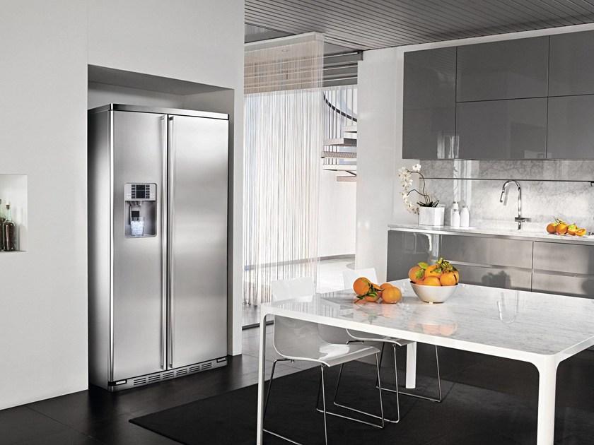 mabe Американский холодильник no Frost из нержавеющей стали с дозатором льда класса a + Side by side | prof. 71cm sun-id-1374706 - Вид №1