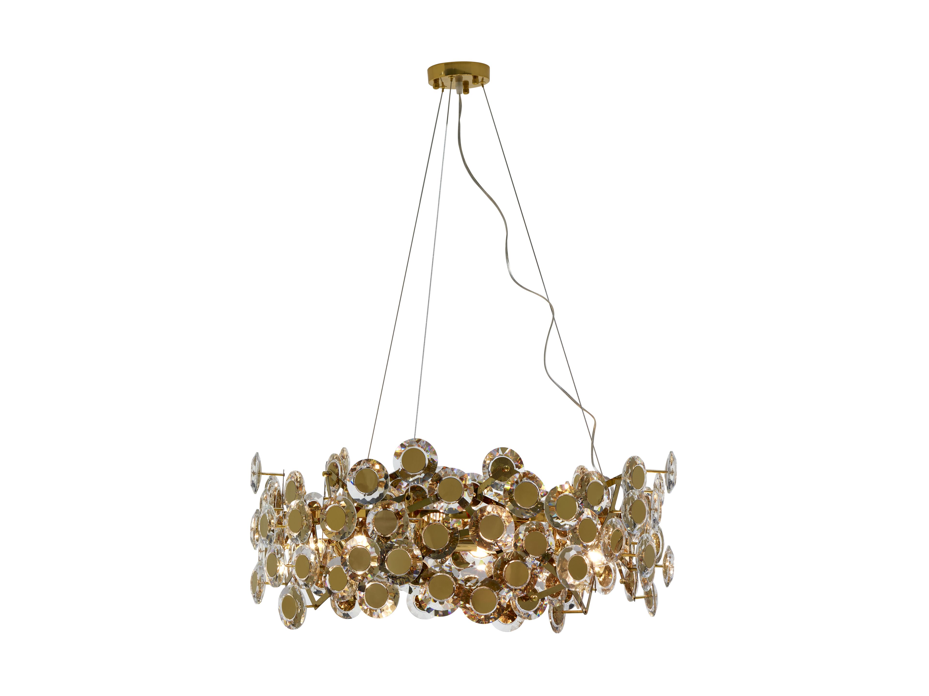 Подвесной светильник из нержавеющей стали и хрусталя K-Lighting Eva ARCH-00065535