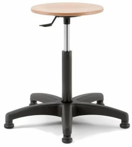 Linea Fabbrica Офисный стул с 5 спицами, регулируемый по высоте, из бука Mea wood