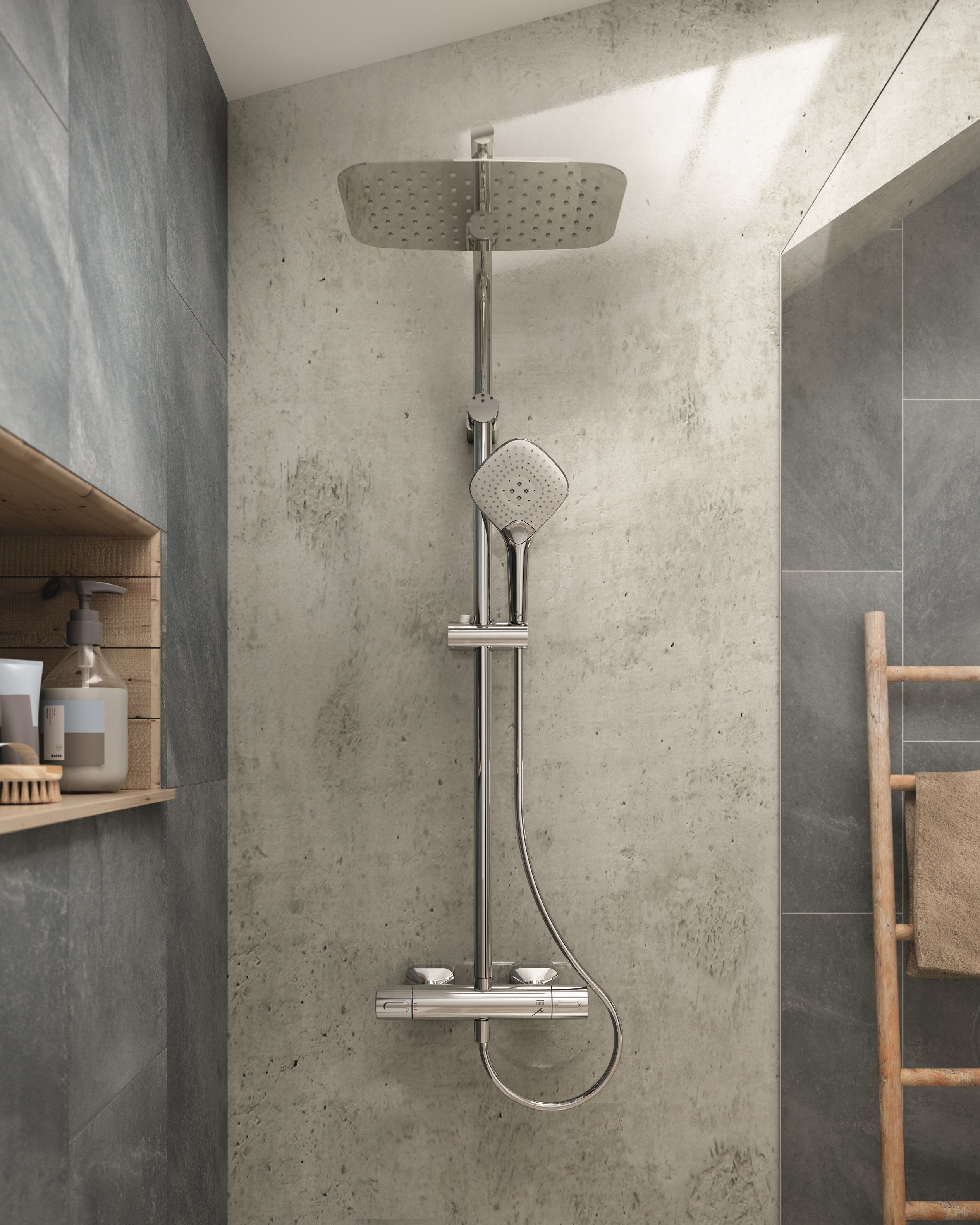 Подъемный стержень с ручным душем Ideal Standard IDEALRAIN ARCH-00078774 - Вид №5