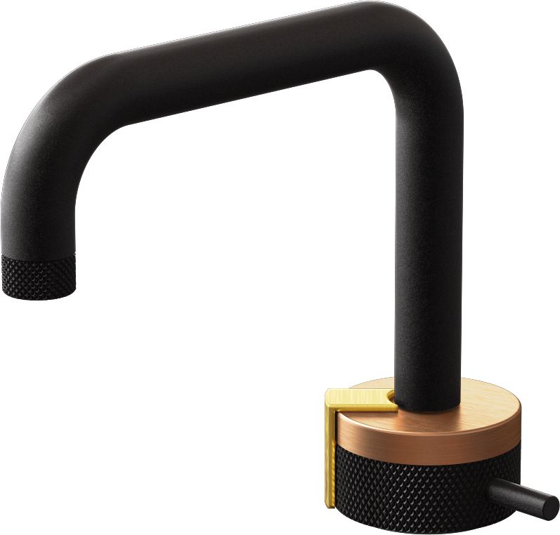 E-11500-R1BRG-L2BAU-BK Однорычажный прогрессивный смеситель для раковины - излив 15,3см GRAFF MOD+