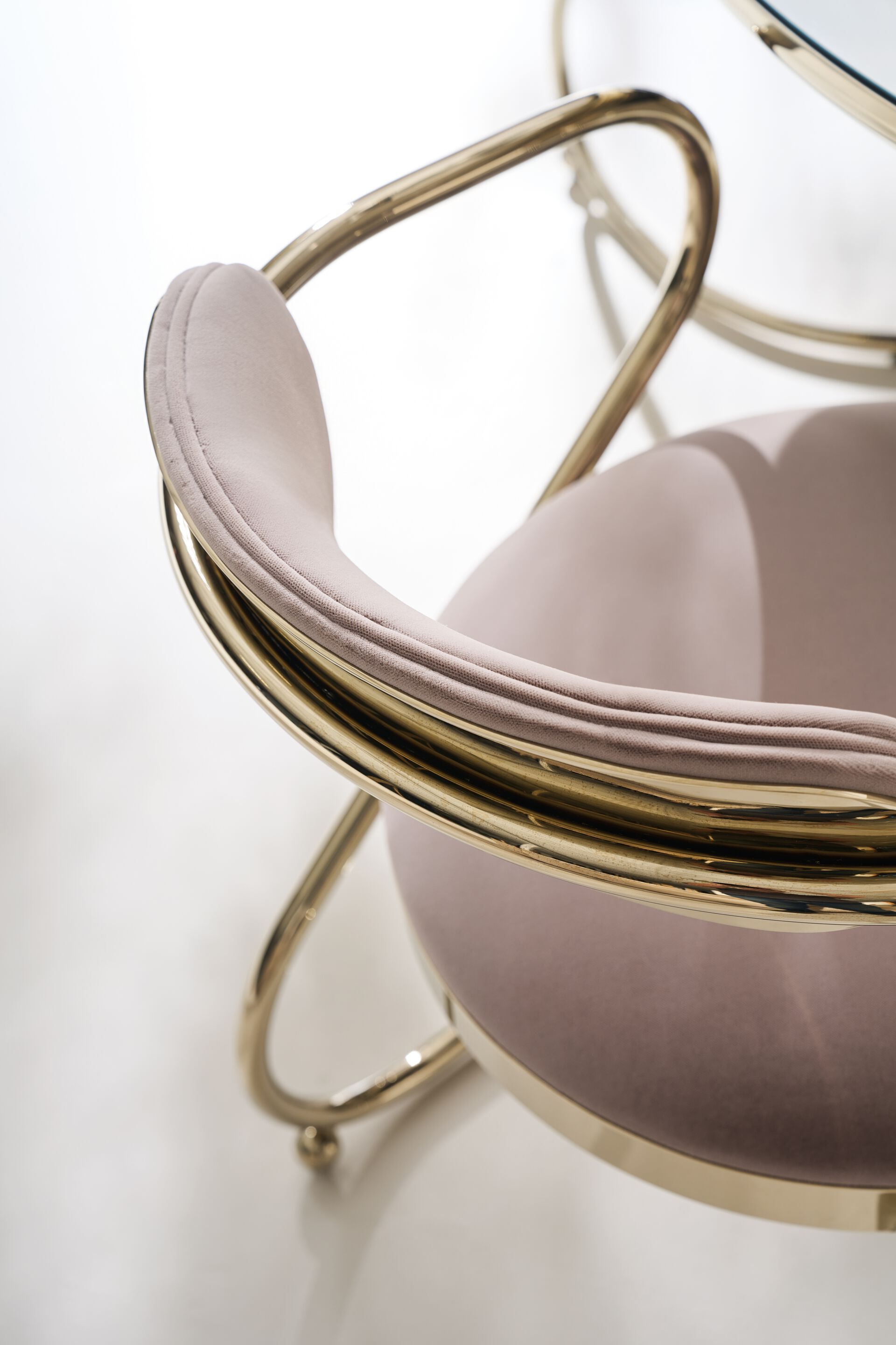 Металлический мягкий стул с открытой спинкой Caracole RETROSPECT ARCH-00103766 - Вид №2