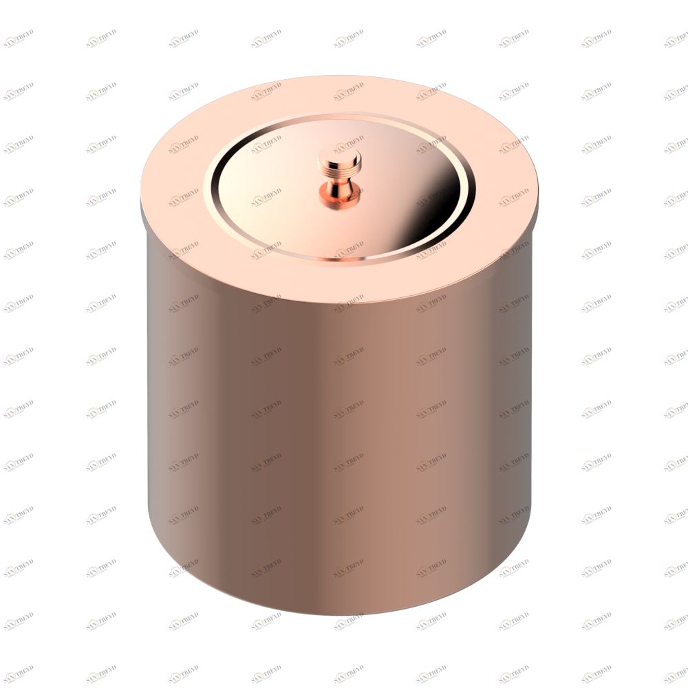 A2E-712CL WASTE BASKET WITH COVER Diameter : 200 mm Thg-paris Venice Blush PVD A2E-712CL CAT.F