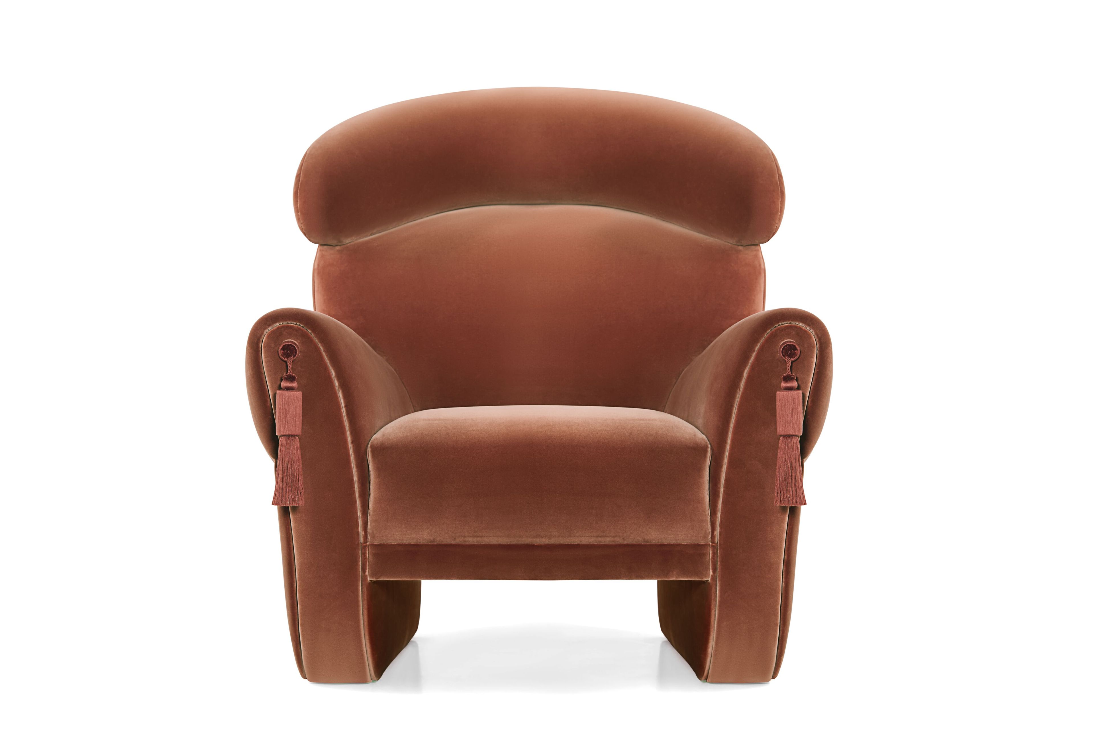 Бархатное кресло с высокой спинкой Munna LANA ARCH-00054777