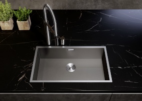 526246 Кухонная мойка Blanco Zerox 700-IF Dark Steel  Blanco Zerox