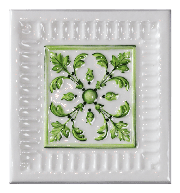 Плитка с одноцветной росписью PROVANSFAIENCE sun-id-994559 - Вид №2