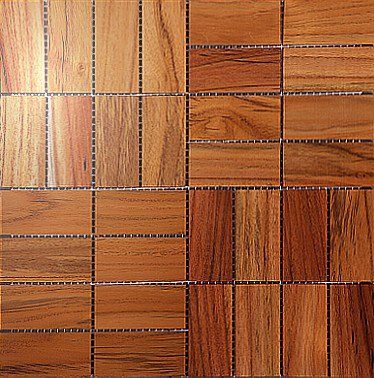 Мозаика и 3D панели из дерева Da Vinci Мозаика Comfort 064 Тик Селект (Гладкая) 288х288 мм 1301100064 - Вид №1