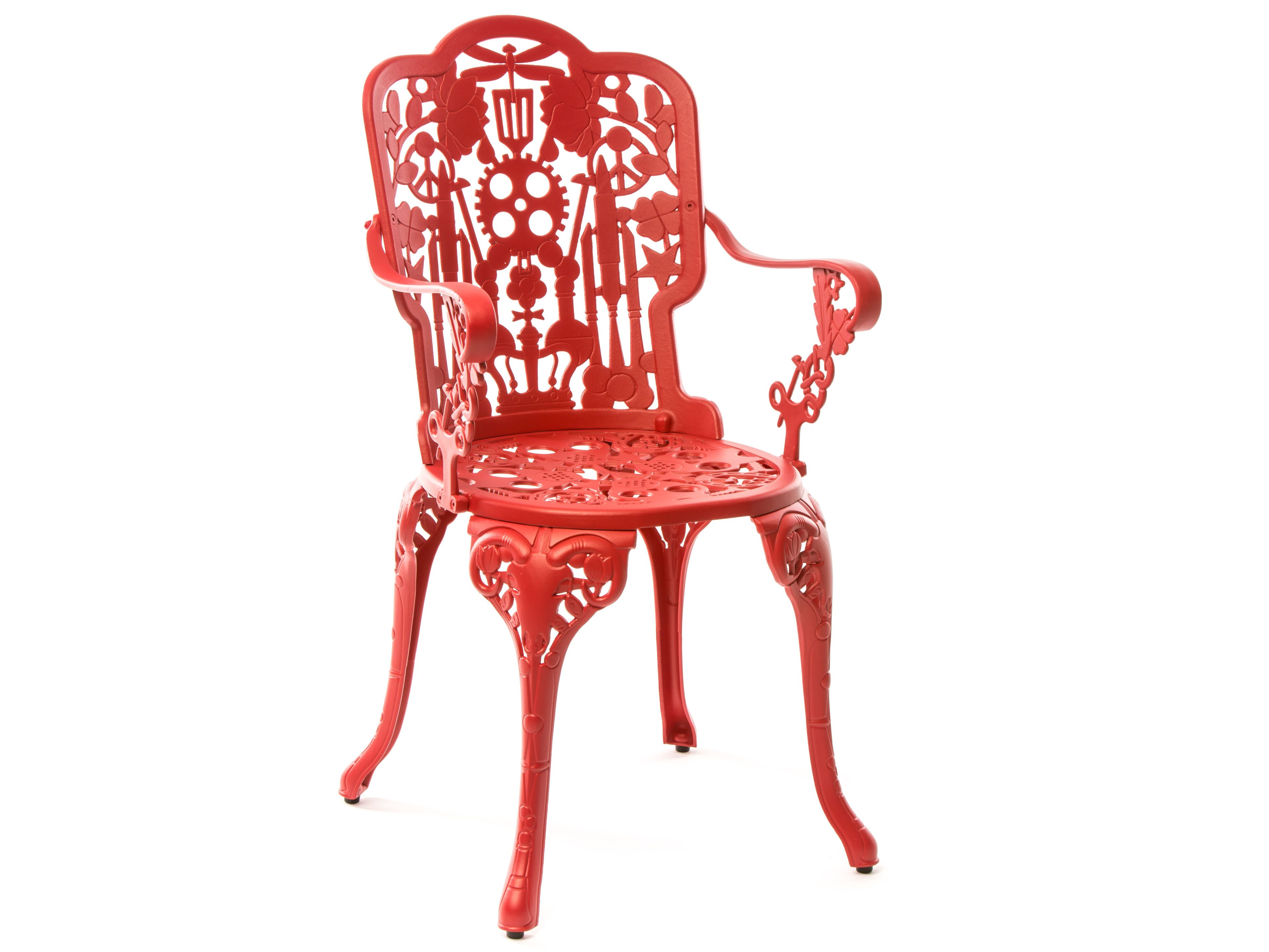 Алюминиевый садовый стул с подлокотниками Seletti промышленность ARCH-00102850 - Вид №1