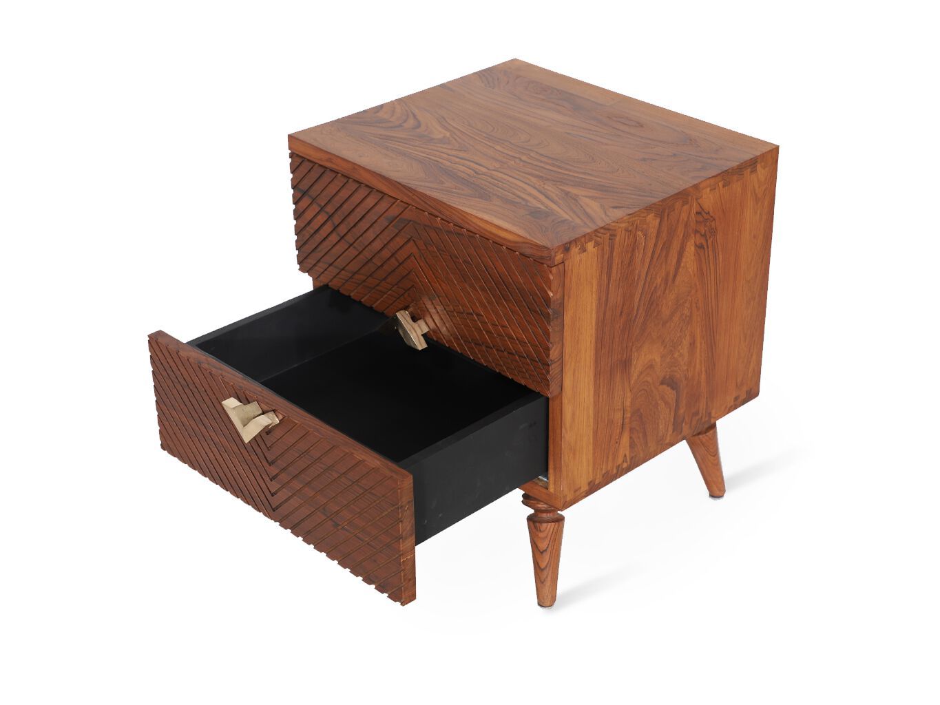 Тумбочка из тикового дерева с ящиками Alankaram UBIN ARCH-00152893 - Вид №2