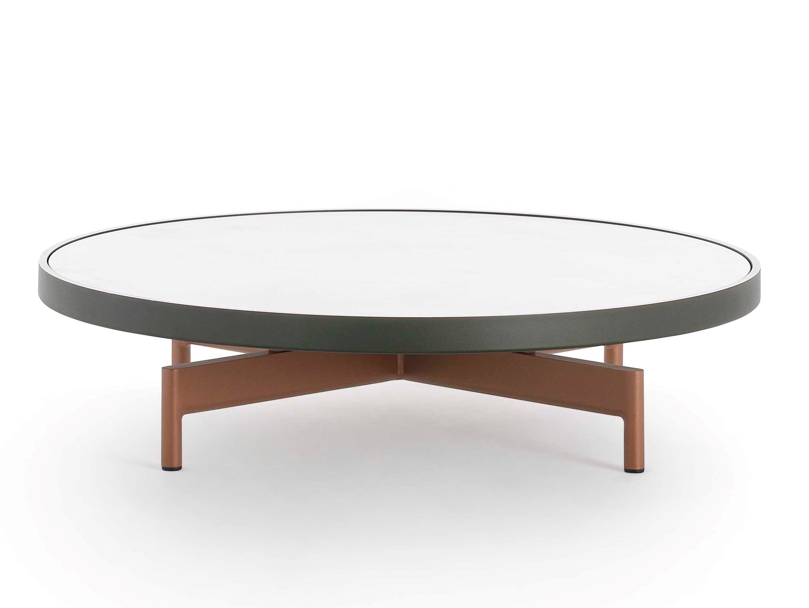 Фарфоровый круглый садовый столик GANDIABLASCO Onde ARCH-00126338