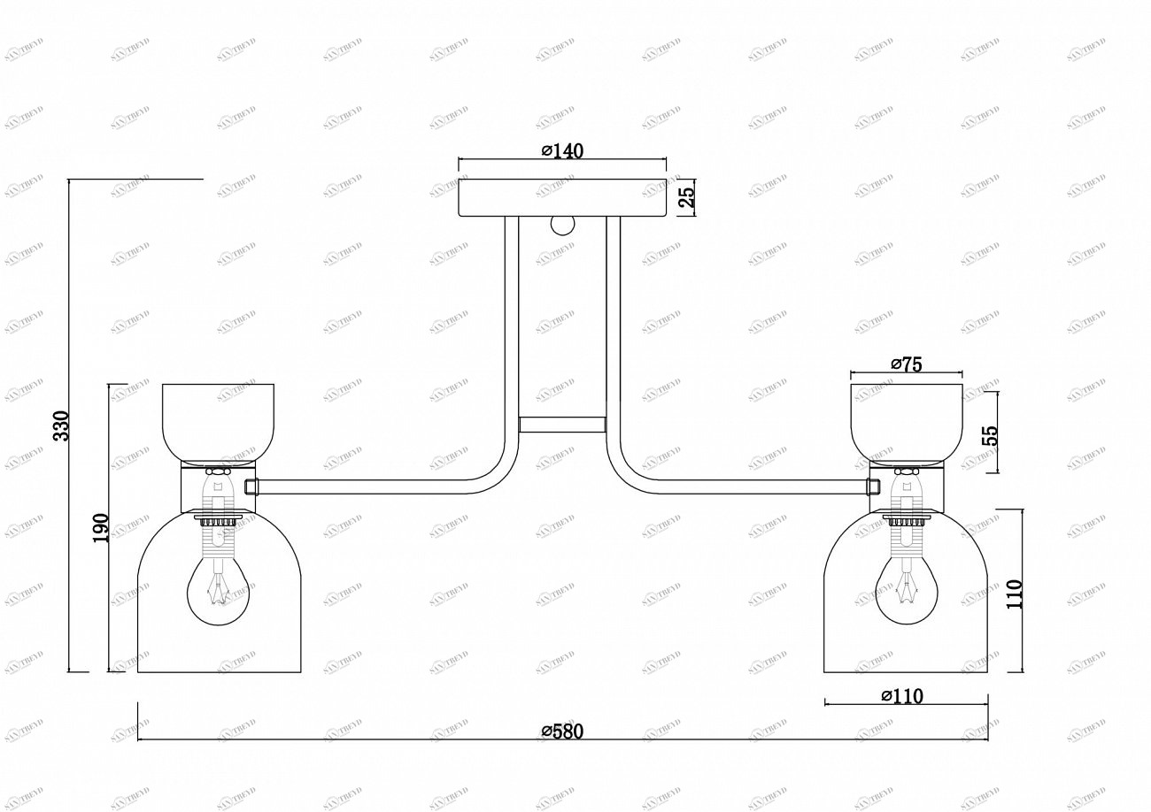 Люстра подвесная золотая матовая Isla FR5094PL-05G FREYA MODERN 00-3956381 Золото
