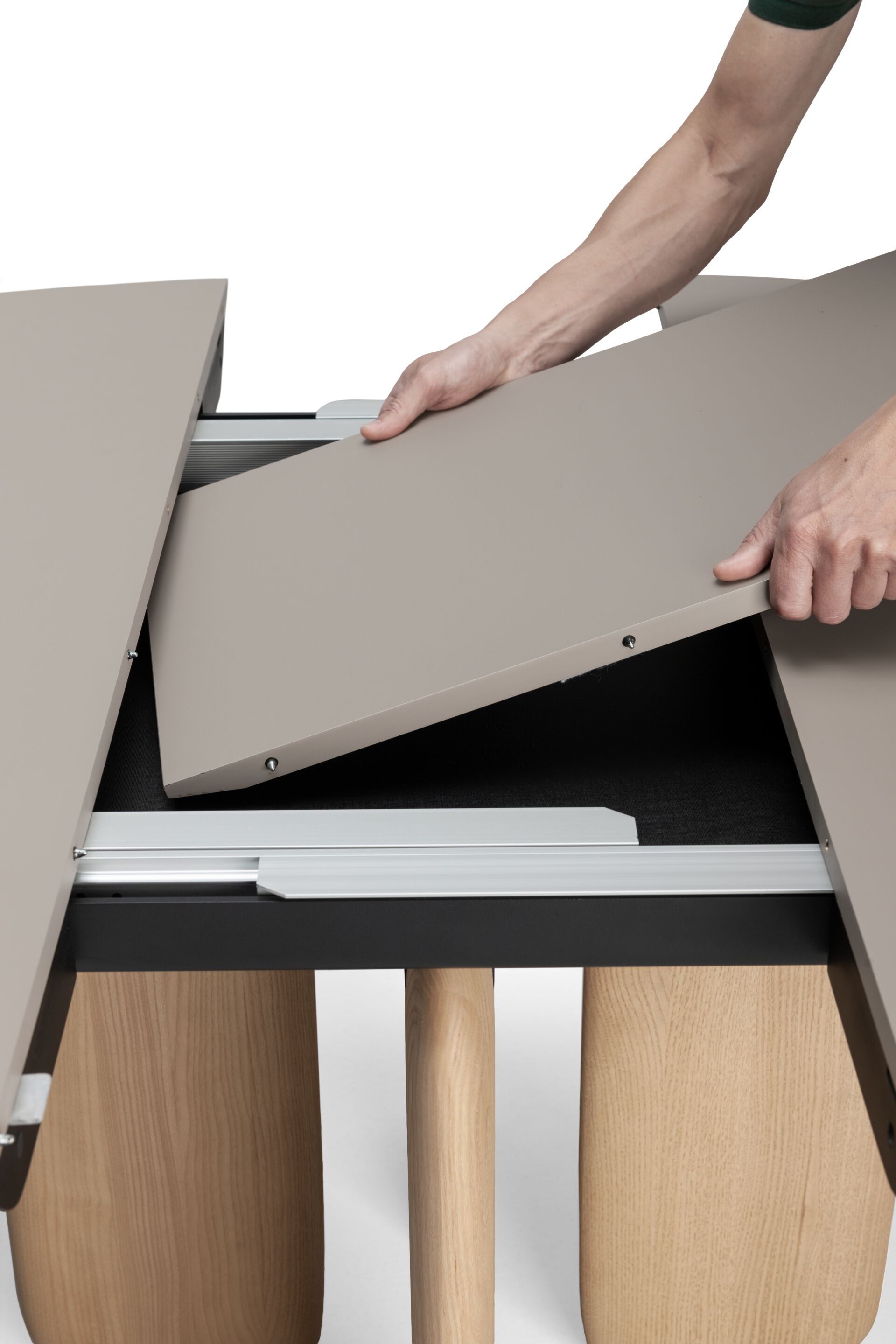 Круглый выдвижной стол из МДФ Kristalia лопата ARCH-00001099 - Вид №7