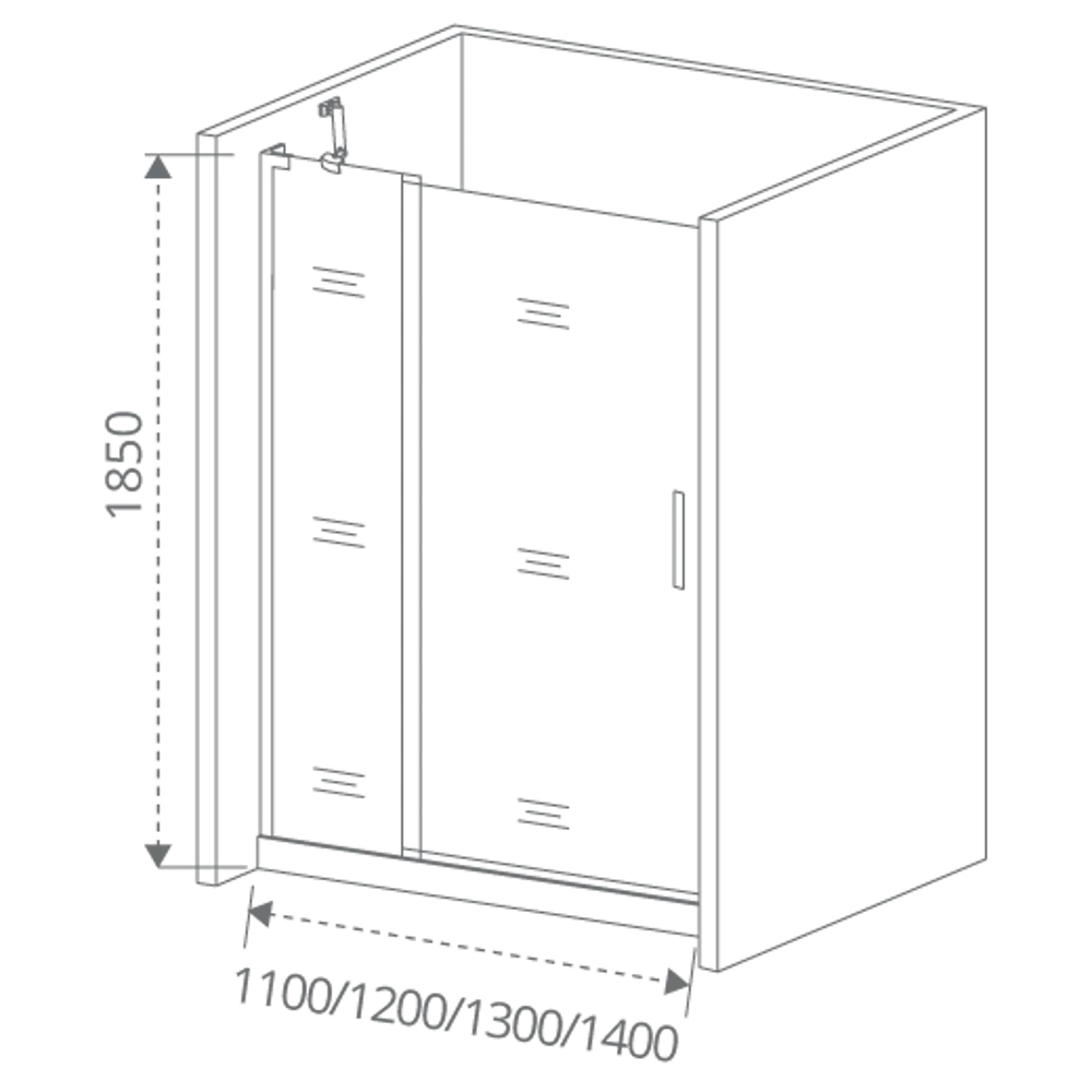 Santreyd Makiato - Душевое ограждение с распашной дверью 84541290 STLM-0051718 - Вид №7