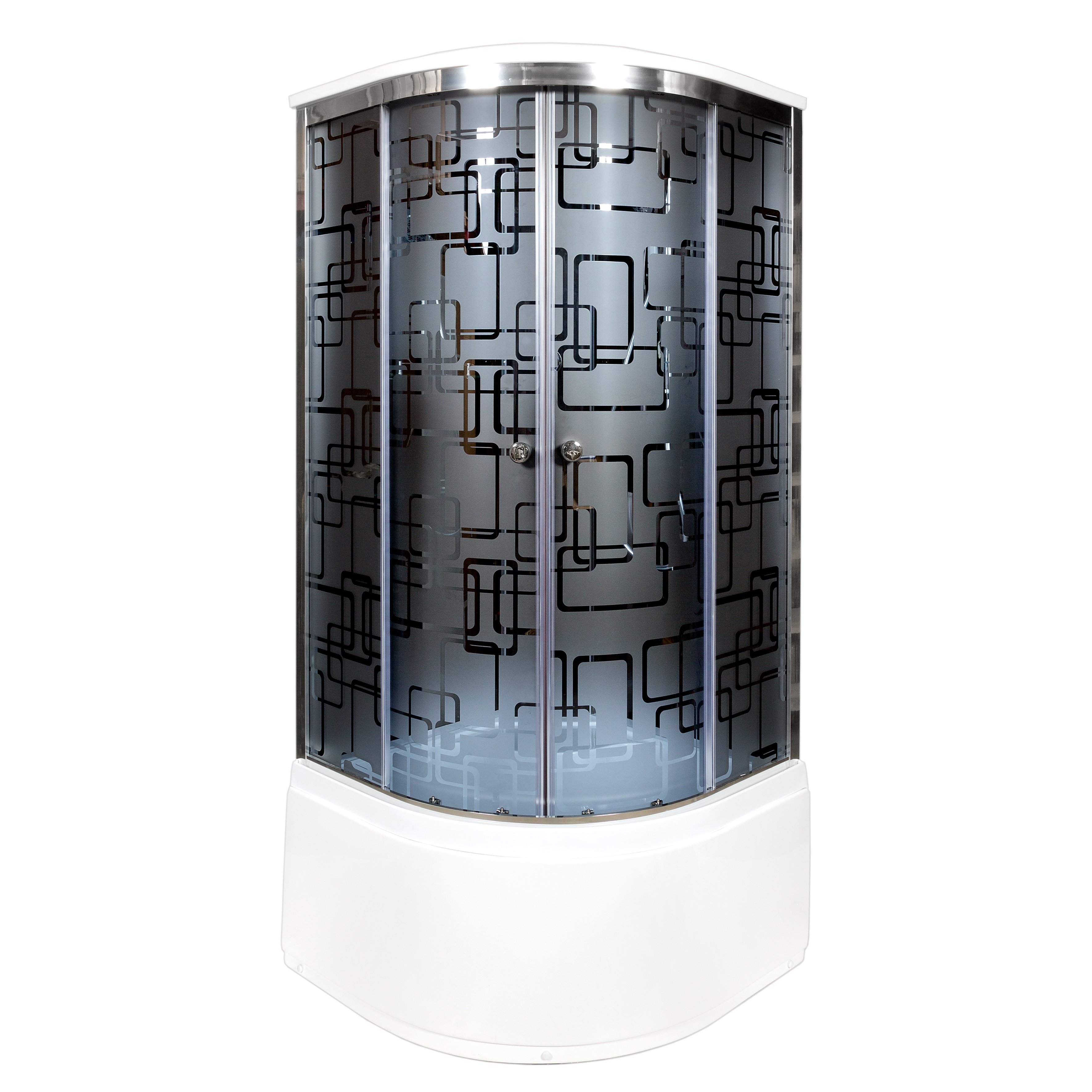 ЕМ1511 R N (без крыши) Душевая кабина DETO Серия EM BМ4590 с гм. и эл. BLACK - Вид №17