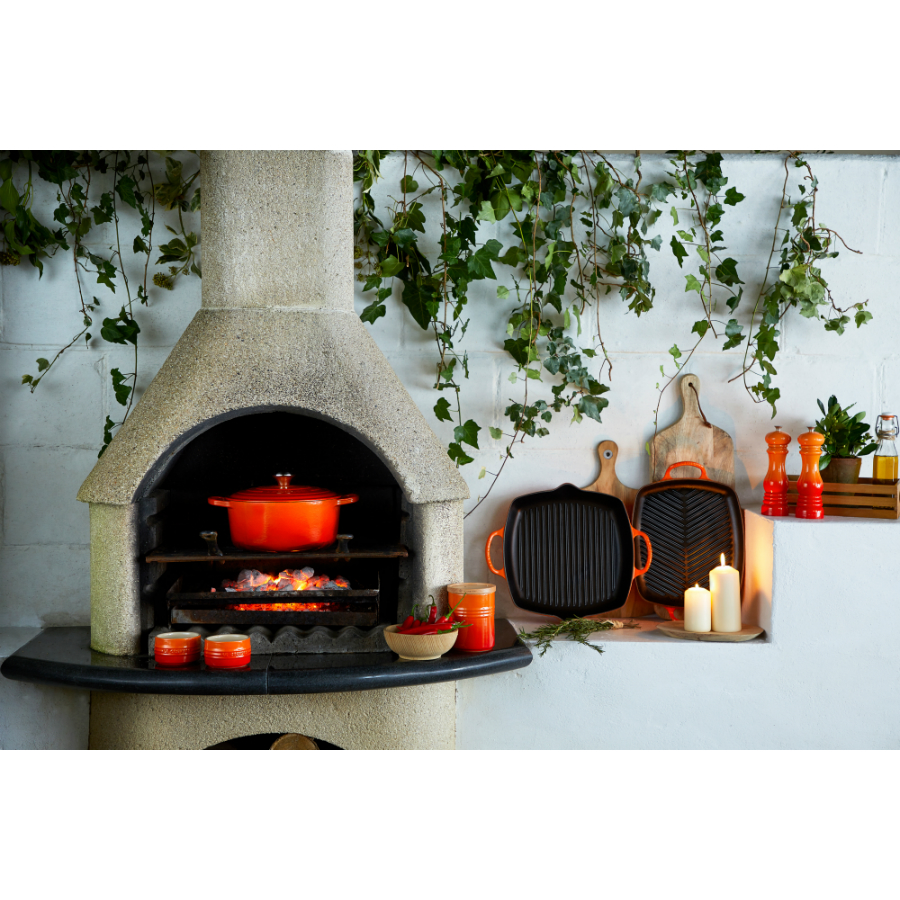 Сковорода-гриль чугунная Le Creuset, прямоугольная, 30 см, оранжевая 20201300900422 - Вид №5