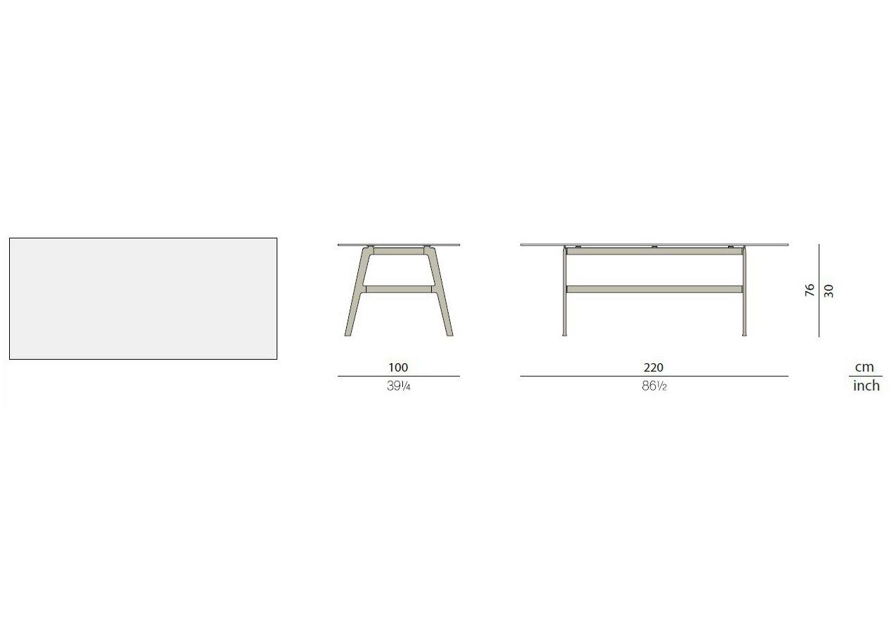 Прямоугольный садовый стол с керамической столешницей DEDON SEAX ARCH-00042765 - Вид №10