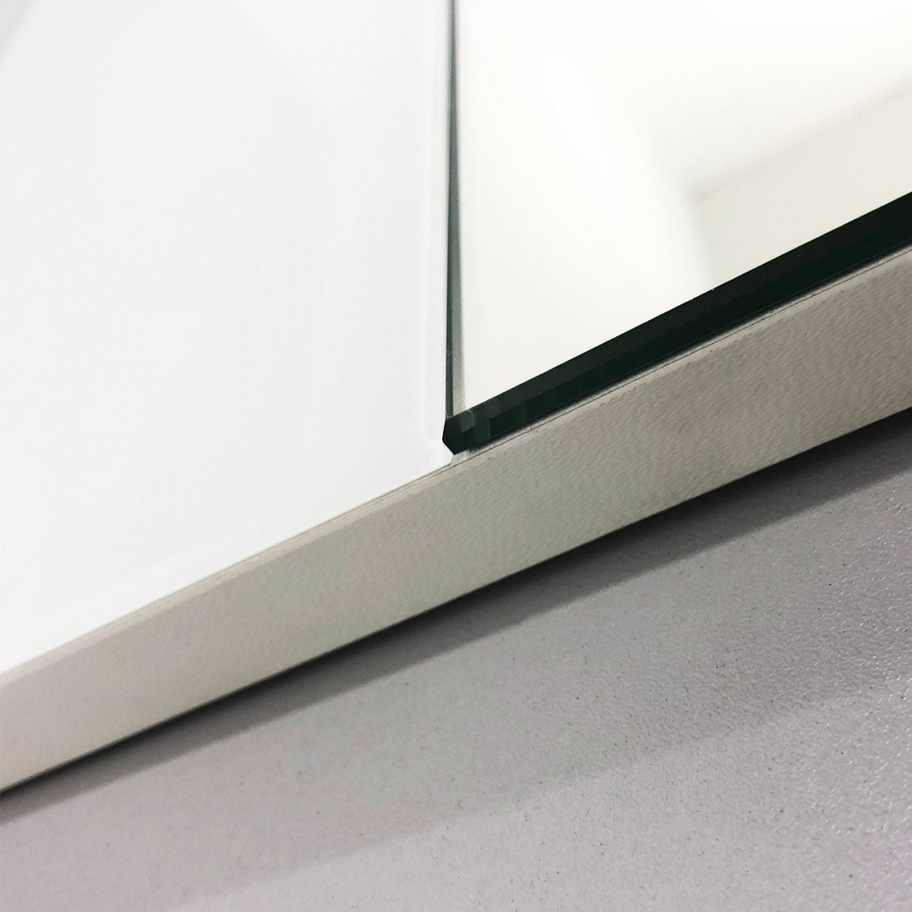 Зеркало с полкой прямоугольное белое "Нит" GRAUM ДИЗАЙНЕРСКИЕ 304095 Белый  - Вид №2